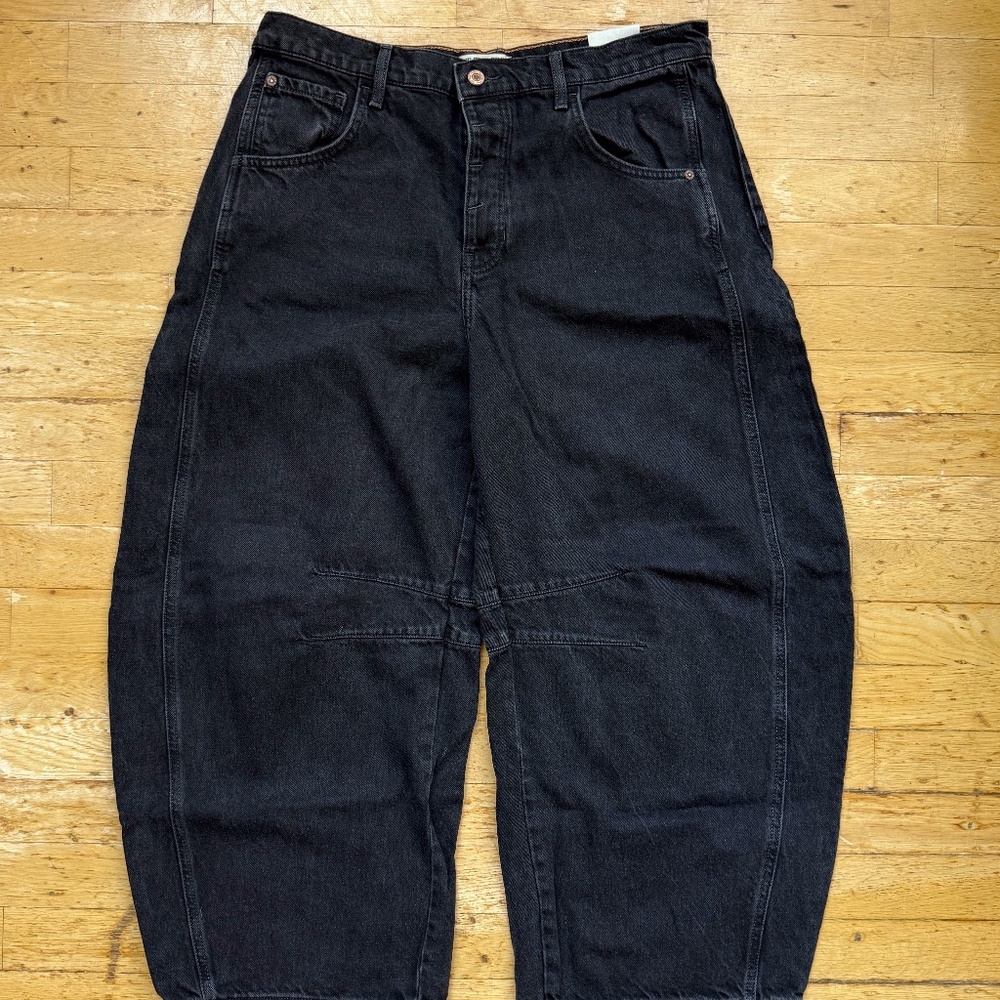 We The Free Good Luck Mid-Rise Barrel Jeans Free People Size 31 Regular